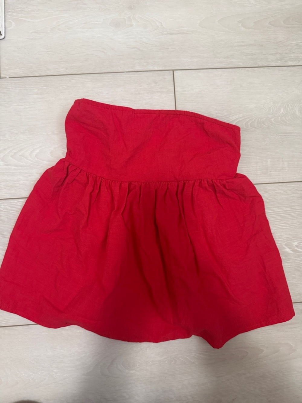Women’s Strapless Red Top